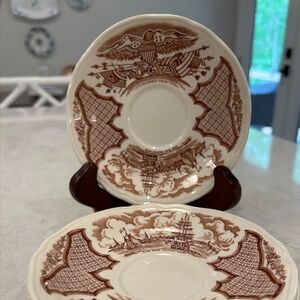 Alfred Meakin “Fair Winds” Saucers